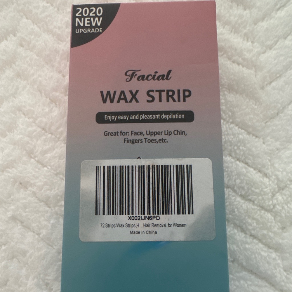 Facial Wax Strip Hair Removal 72 Strips